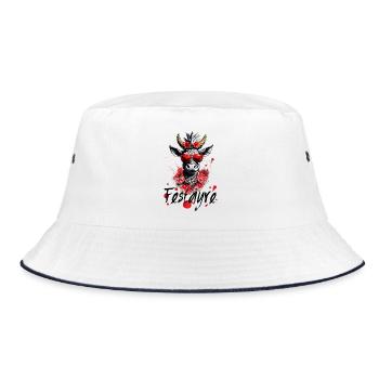 Festayre! Féria de Béziers, Dax, Nîmes, Bayonne - Bucket Hat - white/navy - Front