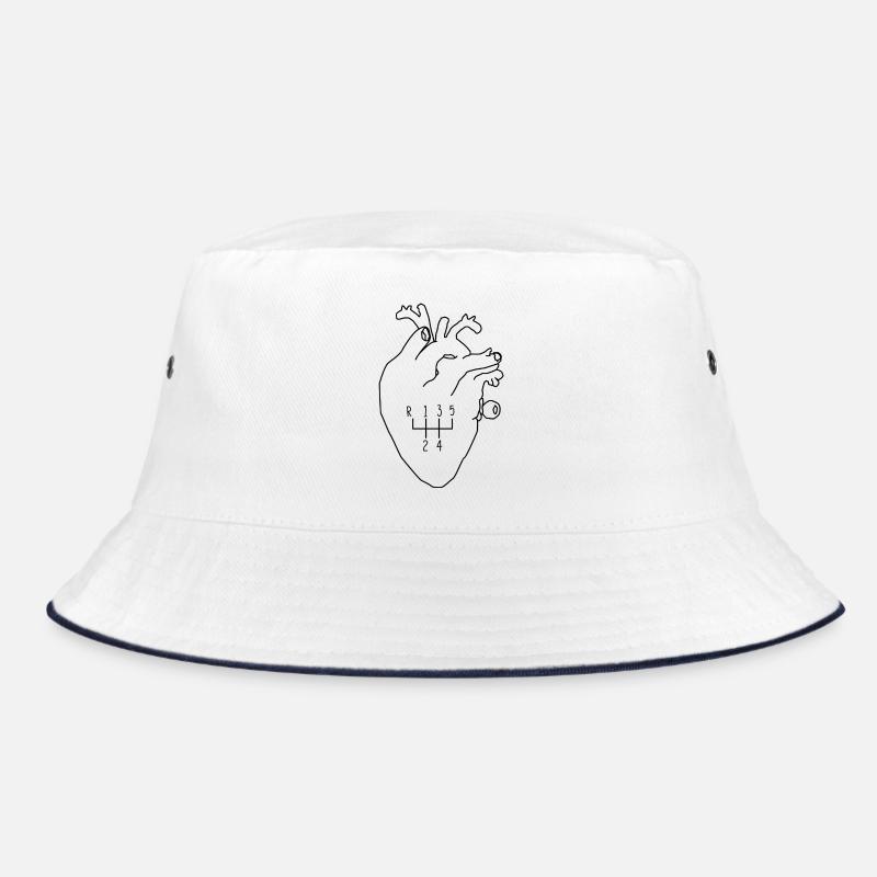 Heart Gear Shift Driver Bucket Hat