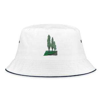 Poplar Avenue | Poplar - Bucket Hat - white/navy - Front