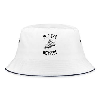 In Pizza We Crust - Amateurs de pizza - ApriNoeScor - Bob - blanc/marine - Devant