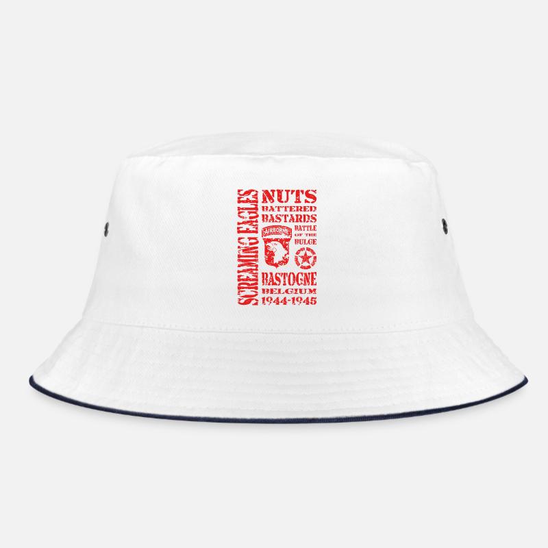 AVM Bastogne NUTS Battle Bulge Battered Bastards Bucket Hat