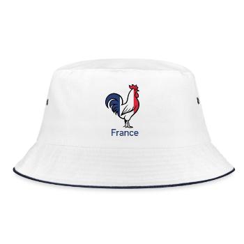 Allez La France | Supporter Français !!! - Bob - blanc/marine - Devant