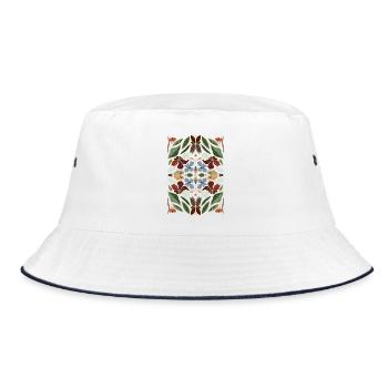 My dear garden - Bucket Hat - white/navy - Front