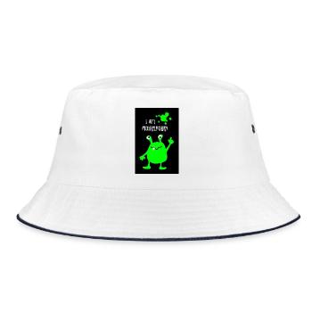 Poster Monster Monstrous Halloween Creepy Comic - Bucket Hat - white/navy - Front