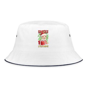 Christmas Baby Child Cute Cute Funny Saying - Bucket Hat - white/navy - Front