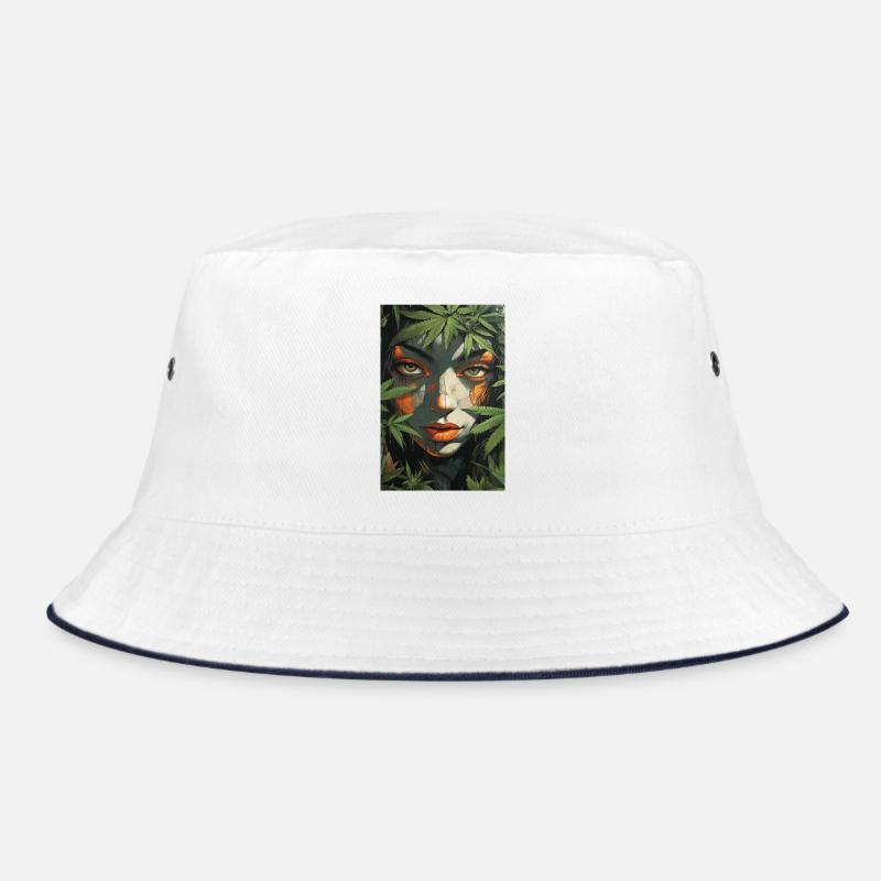 Blattgesicht im Dschungellicht Bucket Hat