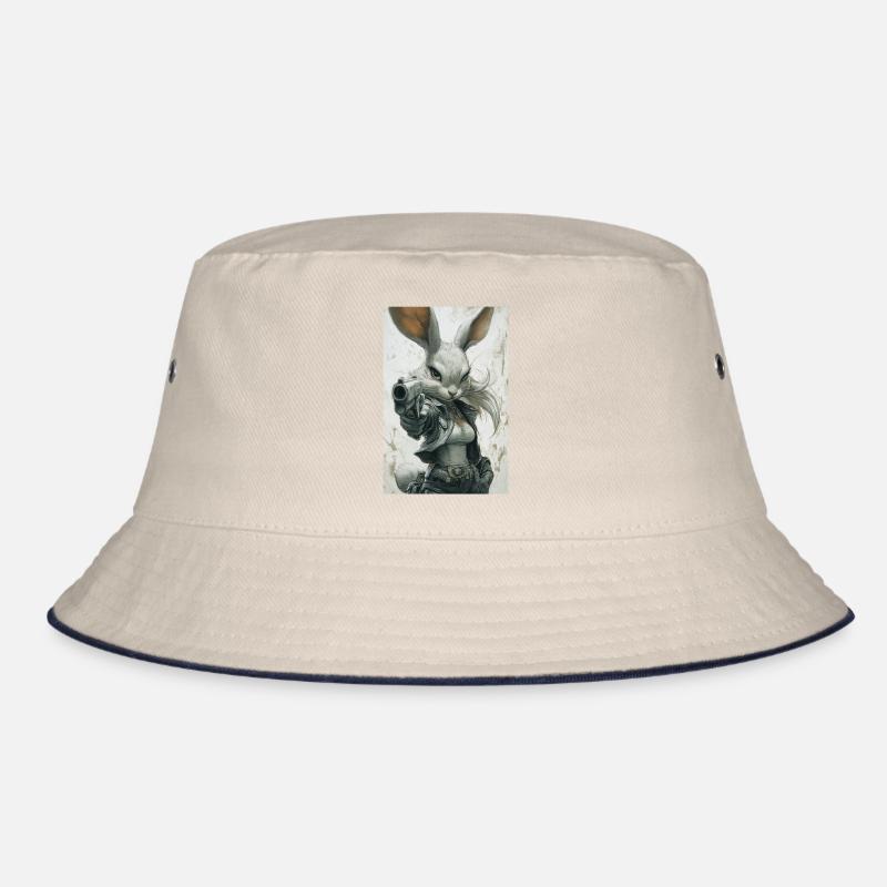 Urban Rabbit with Pistol Bucket Hat