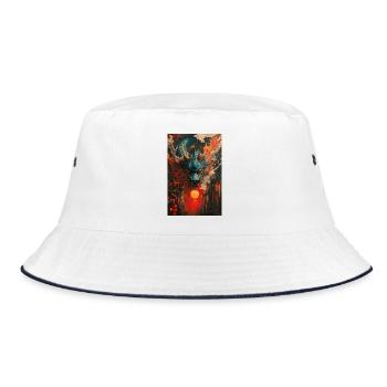 Tempête de Dragon au-dessus de Neon City - Bob - blanc/marine - Devant