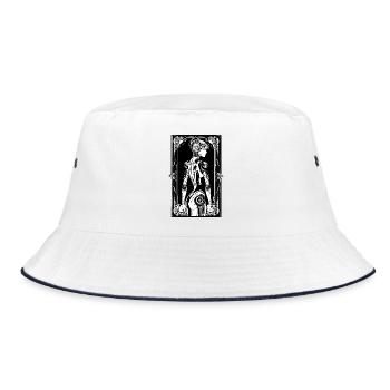 Android Art Nouveau - Bucket Hat - white/navy - Front