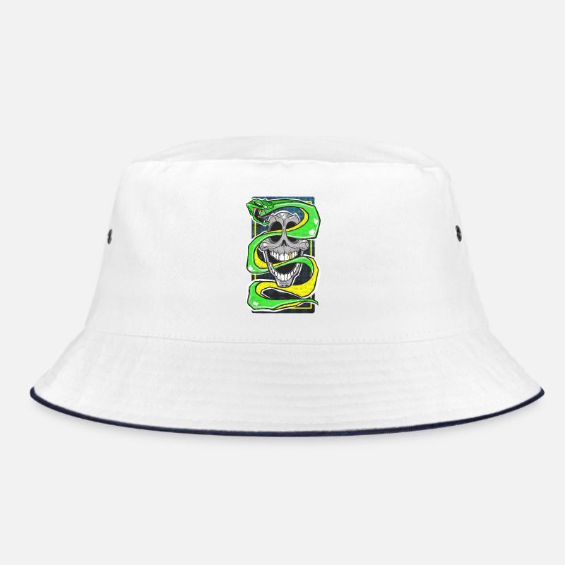 Skull & Snake Neon Edition Bucket Hat