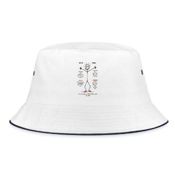 Hanna – Kraft der Überzeugung - Bucket Hat - Weiß/Navy - Vorne