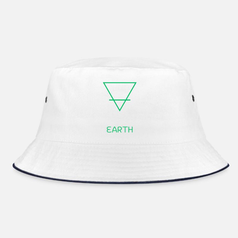 Earth Element - Bucket Hat - white/navy