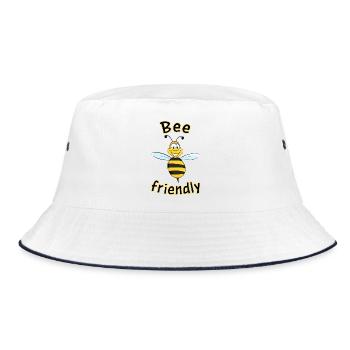 Respectueux des abeilles - Bob - blanc/marine - Devant