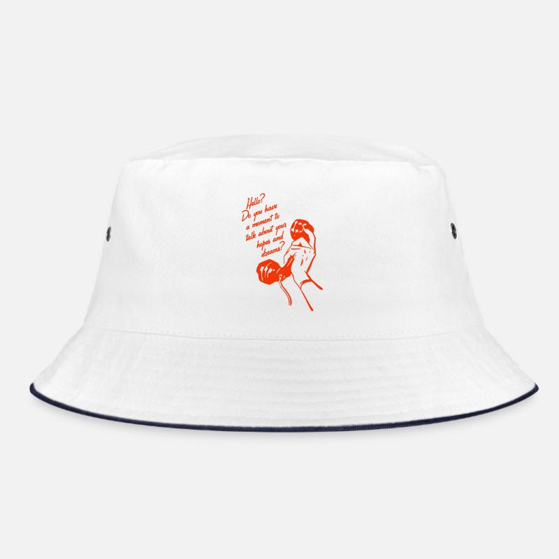 Retro Phone Design – Hopes & Dreams Conversation Bucket Hat