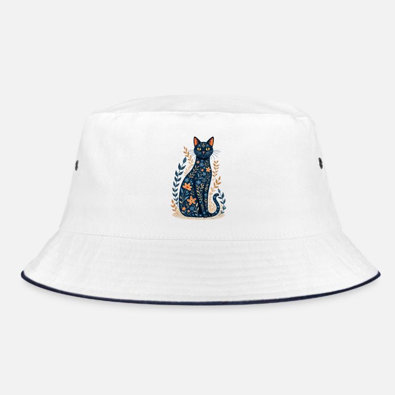 Blumige Katze Bucket Hat