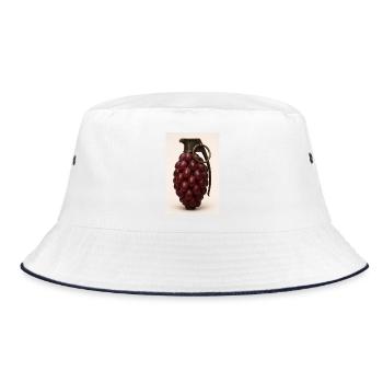 Granape - Bucket Hat - Weiß/Navy - Vorne