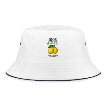 100 % Jus SANS GRAINES - Bob - blanc/marine - Devant