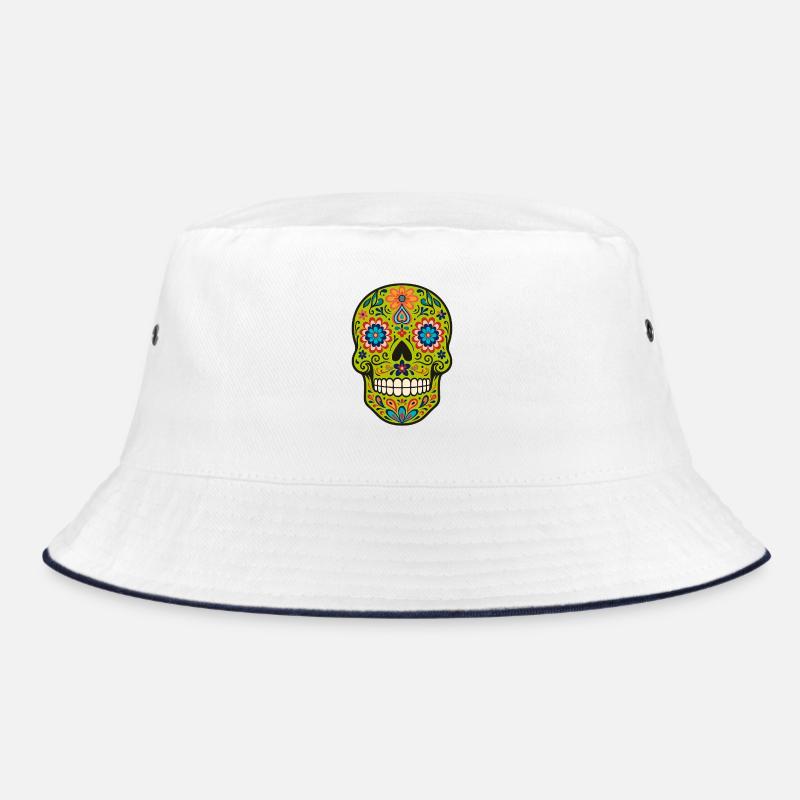 Calavera Loco – The Wild Sugar Skull Bucket Hat