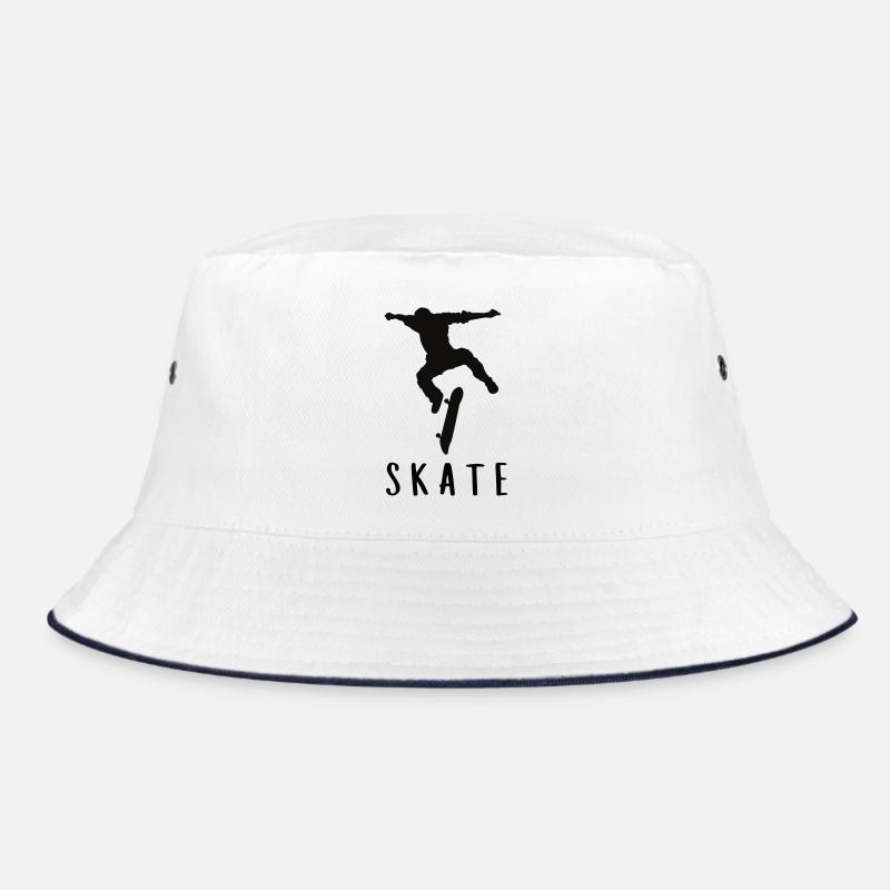 Skater - Bucket Hat - Weiß/Navy