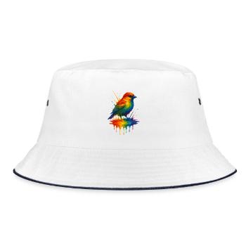 Moineau arc-en-ciel d’Ulm - Bob - blanc/marine - Devant