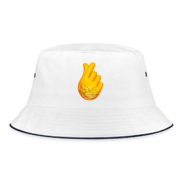 ANOW - Bucket Hat - white/navy - Front
