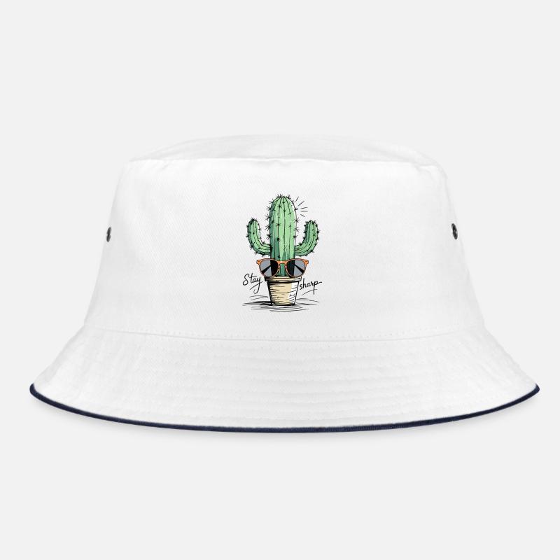 Cactus Sunglasses Design Bucket Hat