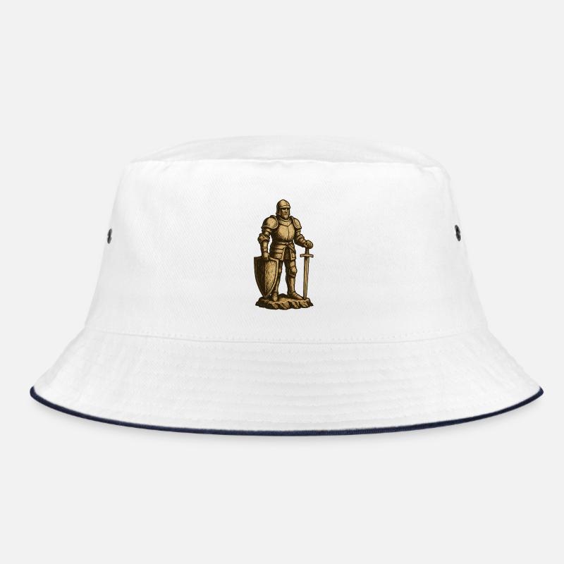 Knight in historical battle garb Bucket Hat
