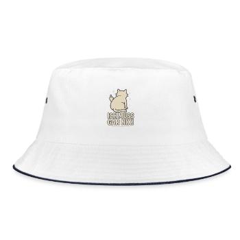 Chat paresseux, je n’ai pas à faire un doigt d’honneur à quoi que ce soit - Bob - blanc/marine - Devant