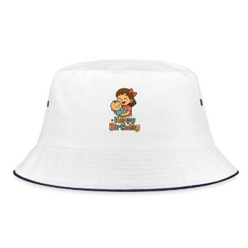 Sincère anniversaire enfants Illustration - Bob - blanc/marine - Devant