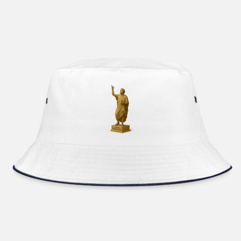 Religious sculpture with message Bucket Hat