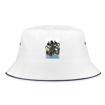 Sea creature - Bucket Hat - white/navy - Front