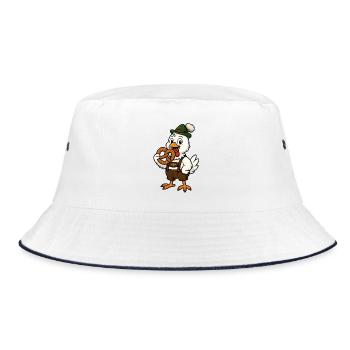 Serviteur bavarois en costume traditionnel - Bob - blanc/marine - Devant