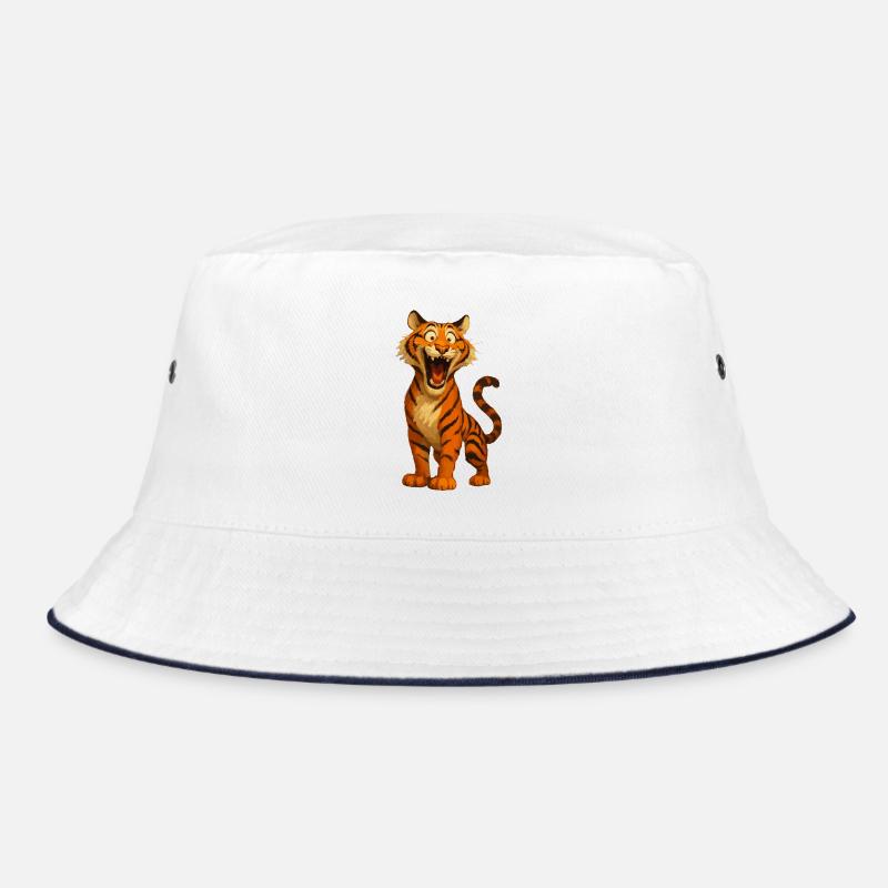 Funny Cartoon Tiger – Funny Comic Bucket Hat