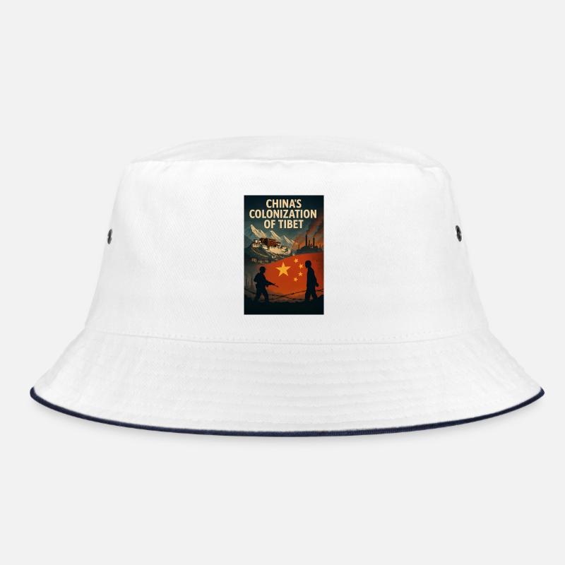 Reflexion über die Kolonialisierung Tibets Bucket Hat