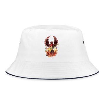 Fiery Eagle Guitare Rock Design - Bob - blanc/marine - Devant
