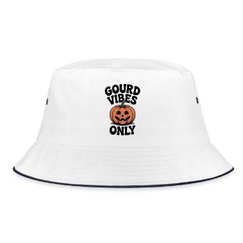 Gourd Vibes Only - Bucket Hat - white/navy - Front