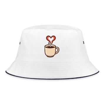 Un café réconfortant - Bob - blanc/marine - Devant