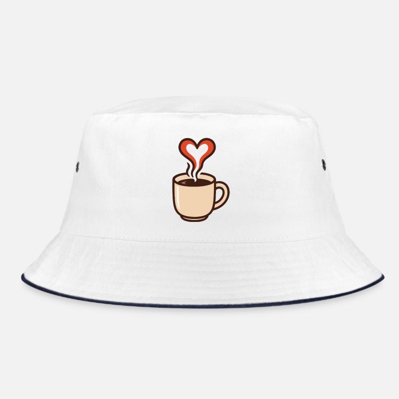 Heartwarming coffee enjoyment Bucket Hat