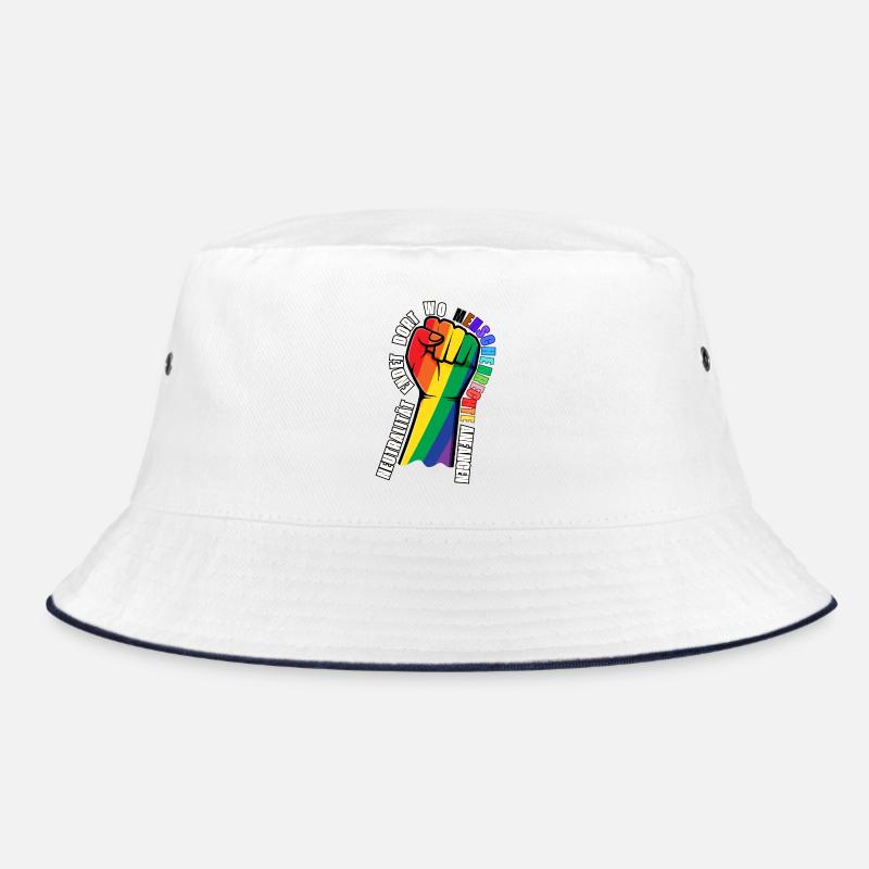 Statement Stickers Human Rights Bucket Hat