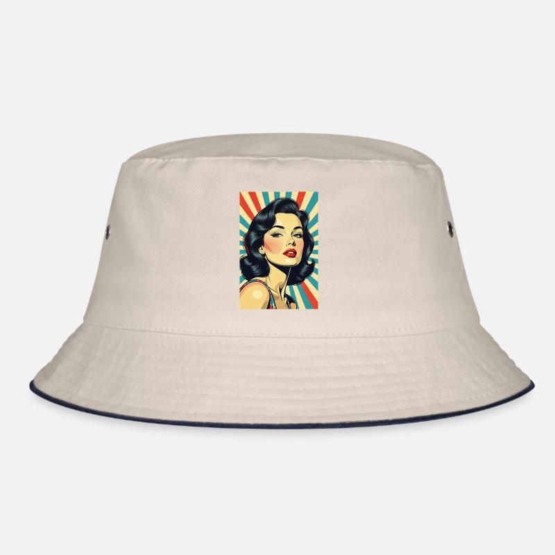 Retro-Stil Diva R01 Bucket Hat