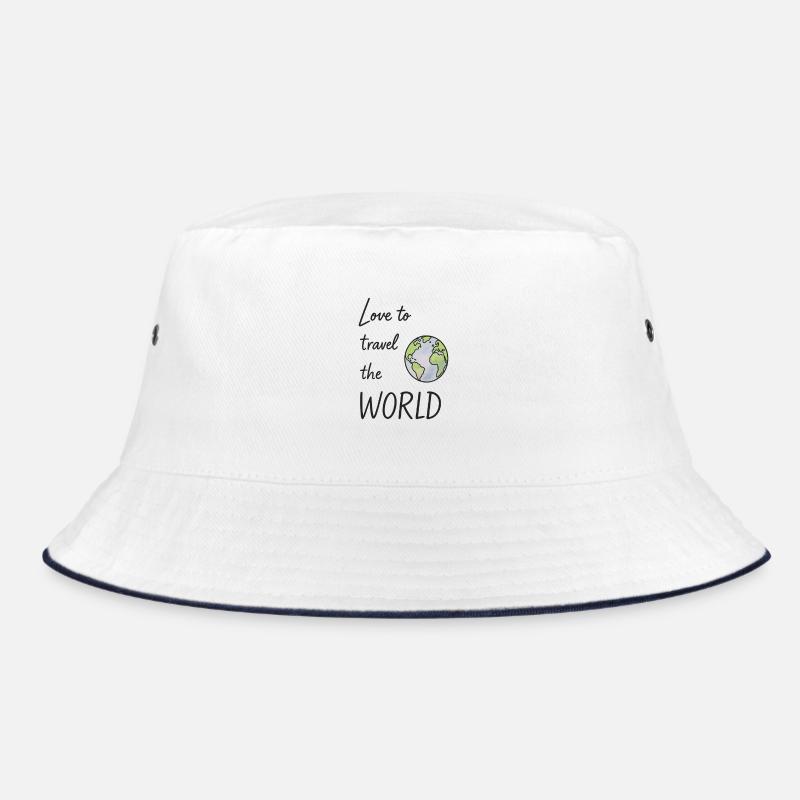 Reise Liebe Erde Illustration Bucket Hat