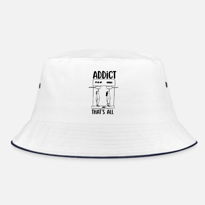 Addict au café  - Bob - blanc/marine