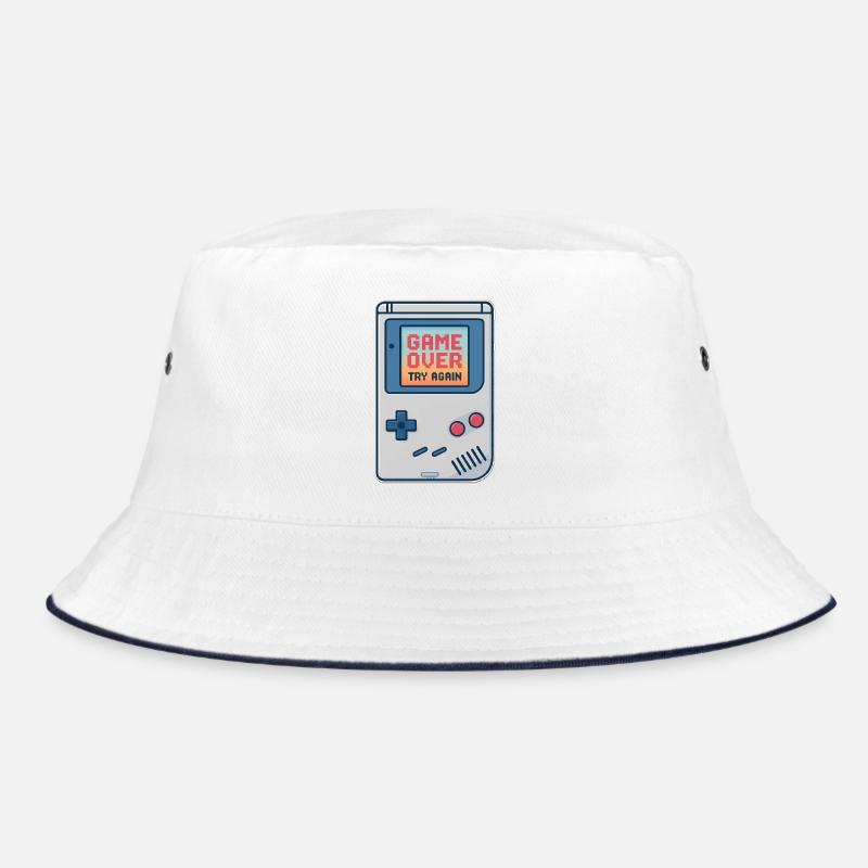 Retro Gaming Console Motif Bucket Hat