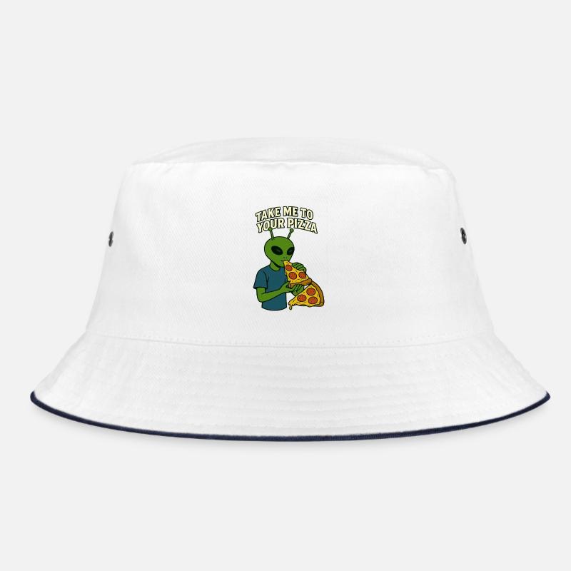 Conception de t-shirt Alien Pizza avec slogan Bob