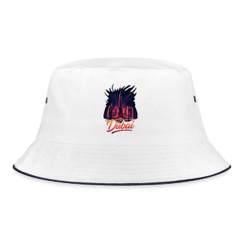 Dubaï Golfe Tiger City Émirats arabes unis Cadeau - Bob - blanc/marine - Devant