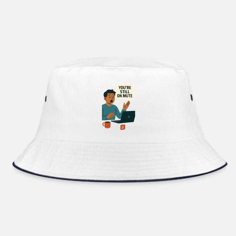 Mute Status Speech Bubble Graphic Bucket Hat
