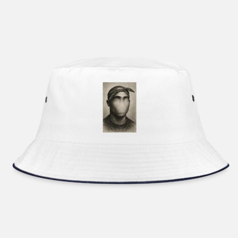 Artistic mask look without face Bucket Hat