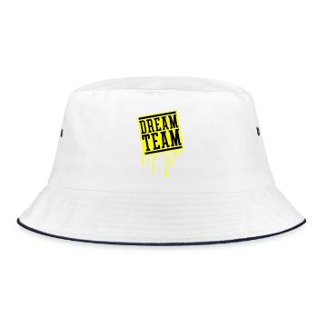 Dream Team - Bucket Hat - white/navy - Front