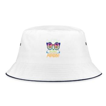 Conception de lunettes de soleil tropicales - Bob - blanc/marine - Devant