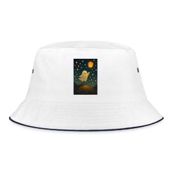 Fantôme avec citrouille-lanterne - Bob - blanc/marine - Devant